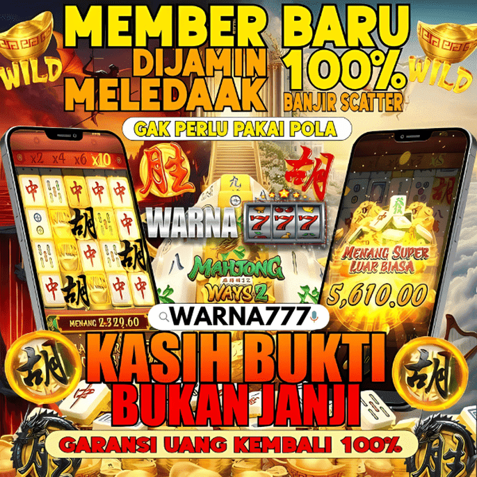 Warna777: Platform terpercaya untuk Slot Gacor 777 dengan RTP tertinggi. Nikmati kemudahan deposit QRIS hanya 5 ribu dan rasakan pengalaman bermain slot terbaik di Warna777!!